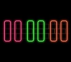 Special collection of stop button neon. Upload unique super glowing neon break sign . Light burst. Design element linear stop neon icon. Great ad every night. Banner with blank vector