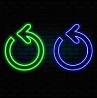 Abstract neon arrow icon animation background. Right arrow globe neon icon. Up right neon arrow. neon arrow sign..blue vector
