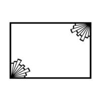 frame background icon vector
