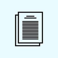 document file icon vector