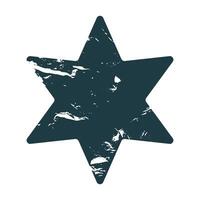Grunge star Stamp. Distress geometric grain surface dust and rough background concept. Overlay texture stamps with banners, logos, icon, label and badges vector
