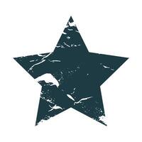 Grunge star Stamp. Distress grain surface dust and rough background concept. Overlay texture stamps with banners, logos, icon, label and badges vector