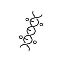 DNA molecule icon on white background vector