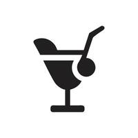 Martini with olive icon on white background vector