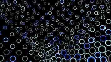 Endless stream of neon balloons in a seamless loop. video