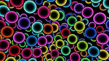 Multicolored balls rotating VJ loop. video