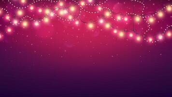 Glowing light bulbs design. Abstract background. illustration. Christmas site header. vector