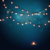 Glowing light bulbs design. Abstract background. illustration vector