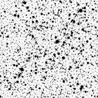 Seamless pattern of a wide variety of black ink splashes and blots on a white background vector