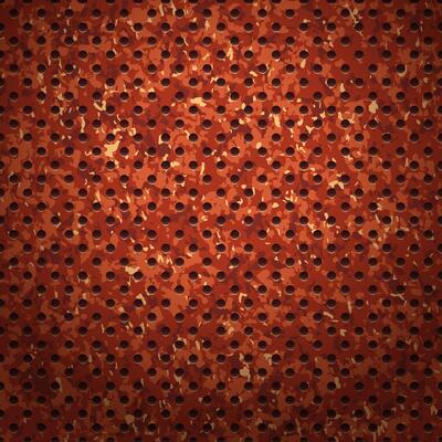 illustration of rusted metal surface. Speaker grill texture.