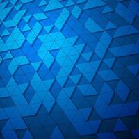 3d triangular net surface. Futuristic background in blue shades vector
