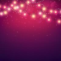 Glowing light bulbs design. Abstract background. illustration. Christmas greeting card. vector