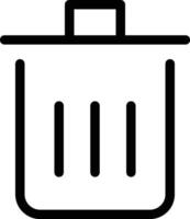 New Style Recycle Bin or Trash Can Icon vector