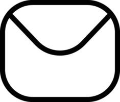 Thin Outline Send Message Or Email Symbol vector