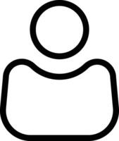 User Icon Outline vector