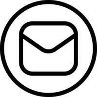 Email in Trendy Style Inbox Sign vector