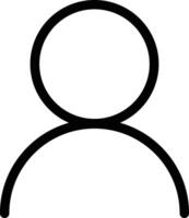 User Profile Outline Trendy Icon vector