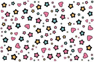 stars seamless pattern design for background vector