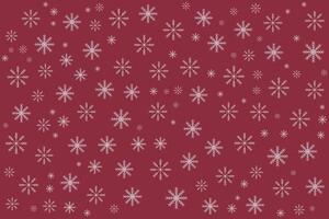 Christmas background with snowflakes and stars pattern vector