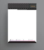 Geometric Letterhead Design Template for Professional Business and Branding vector