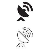 Antenna Icon File for Communication Designs vector