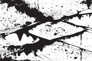 Black Grunge Overlay with Distressed Texture on White High Resolution UHD Design vector