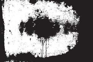 High Resolution Black Rough Grunge Texture on White Background UHD Overlay vector