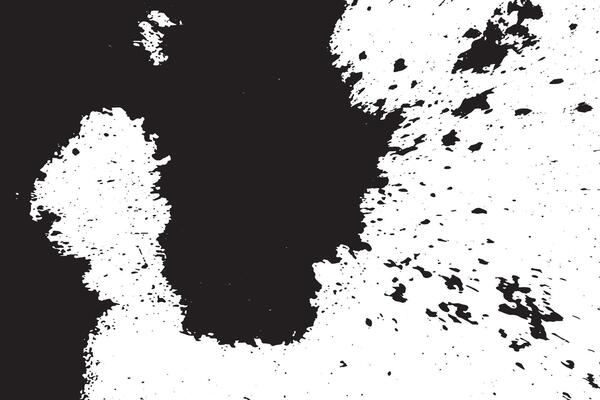 Rough Dirty Grunge Texture in Black on White for High Resolution Overlay UHD