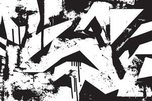 Grunge Rough and Dirty Texture in Black on White Background UHD Overlay vector