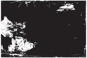 Black Rough Distressed Grunge Texture on White Background UHD Texture Overlay High Resolution Black Grunge Texture Overlay on White Monochrome Background vector
