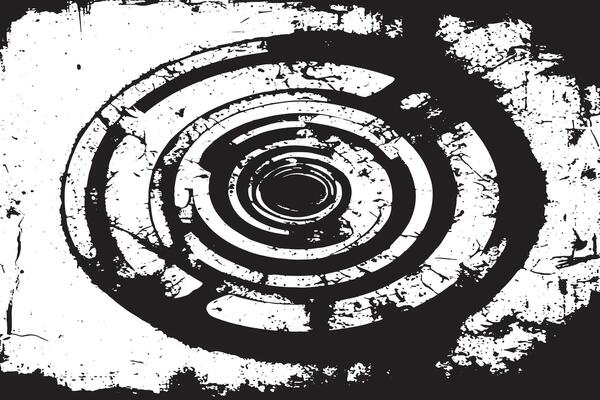 Ultra HD Dirty Black Grunge Texture Overlay on White High Resolution Design
