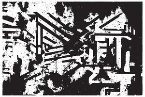 Black Distressed Grunge Texture on White Background Ultra HD High Resolution Design vector