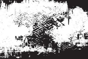 High Resolution Black and White Monochrome Grunge Texture for Overlay Black Distressed Texture Overlay on Monochrome White Ultra HD Background vector