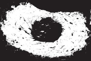 Black Rough Distressed Grunge Texture on White Background UHD Texture Overlay vector