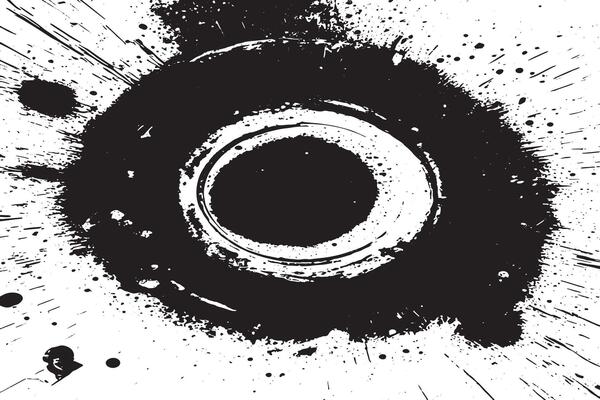 Black Distressed Grunge Texture Overlay on White Background UHD Design