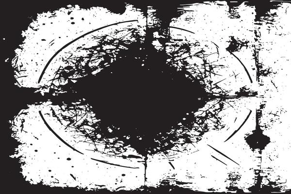 Black Rough Grunge Texture on White Background for Overlay Ultra HD Resolution