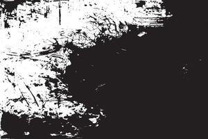 Distressed Black Grunge Texture on White Monochrome Background UHD Texture vector
