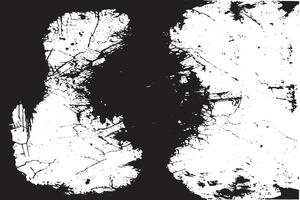 Black Grunge Overlay with Rough Texture on White High Resolution UHD Design vector