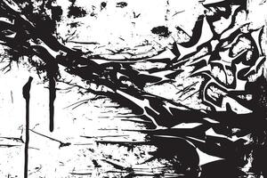 Black Distressed Grunge Texture on White Monochrome Background Ultra HD High Resolution vector