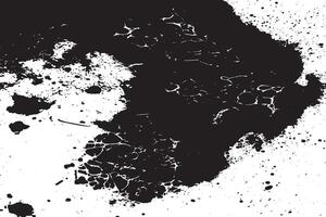 High Resolution Black Grunge Texture Overlay on White Ultra HD Design Texture vector