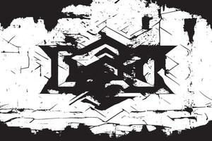 Rough Black and White Monochrome Grunge Texture for High Resolution Overlay UHD vector