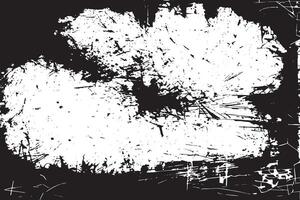High Resolution Black Grunge Texture on White Monochrome Background UHD Overlay vector
