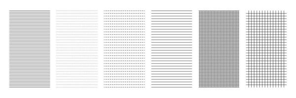 Line, dotted line grid banner notebook pattern school checkered sheet illustration. vector