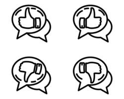 Like icons. Isolated like or logo sign symbol illustration. Editable and scalable. vector
