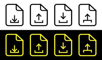 File upload line icon for website design, app development and web apps illustration. vector
