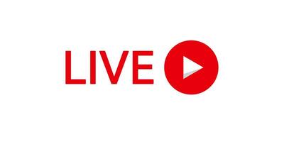 Online live stream logo. vector