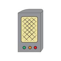 A microwave oven icon on a white background vector