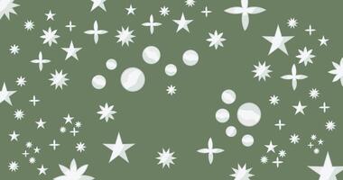 Abstract Art Stars Pattern Soft Green Background vector