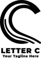 Letter C Simple Logo Design Illustration vector