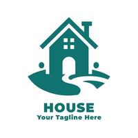 Logo House Simple Illustration Silhouette vector